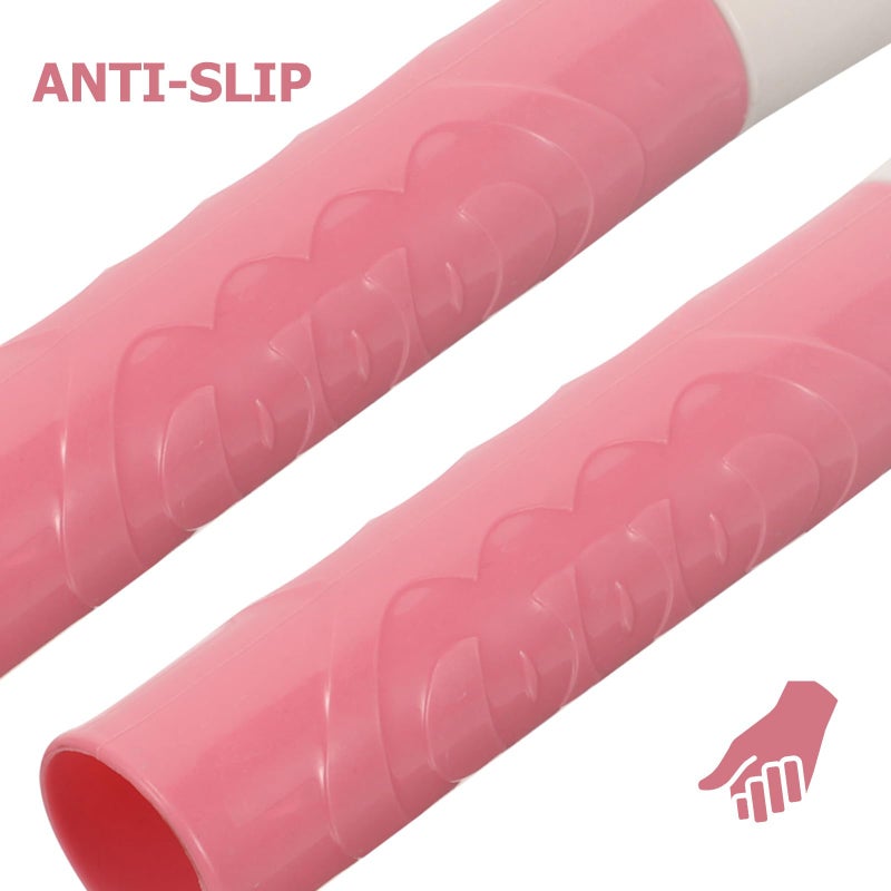 2Pcs Pink 22Mm Broom Handle Grip Replacement Plastic Sleeve End Caps For Mop Rod - Image 4