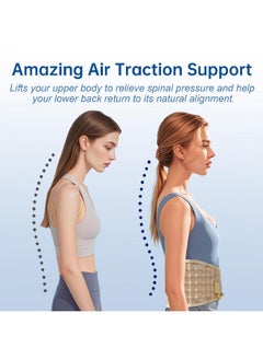 HONGJING Physical Decompression Back Belt Lumbar Support For Back Pain Relief- Lower Back Traction Device For Men Women 29-49 Waist  - Image 4