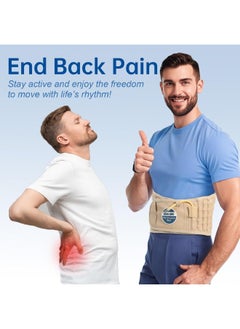 HONGJING Physical Decompression Back Belt Lumbar Support For Back Pain Relief- Lower Back Traction Device For Men Women 29-49 Waist  - Image 2