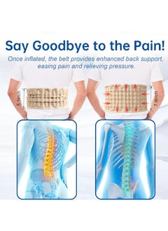 HONGJING Physical Decompression Back Belt Lumbar Support For Back Pain Relief- Lower Back Traction Device For Men Women 29-49 Waist  - Image 3