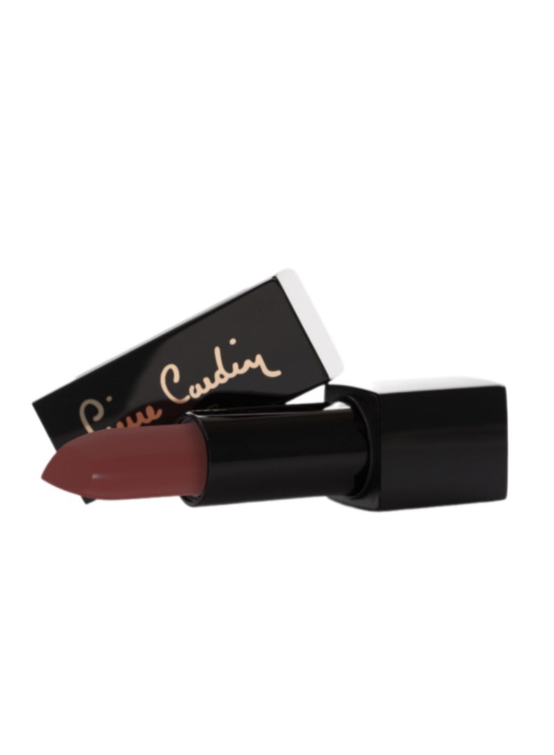 Pierre Cardin Retro Matte Lipstick Brown Red 156 - Image 3