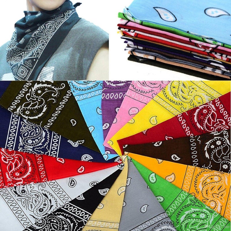 Boolavard 1s, 6s, 9s or 12 Pack Cowboy Bandanas Bandana with Original Paisley Pattern - Image 2