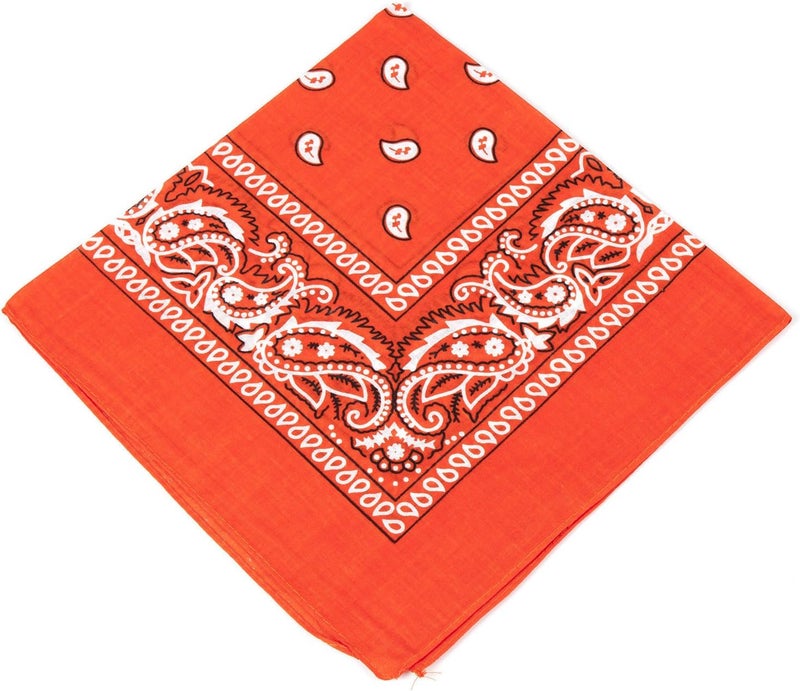 Boolavard 1s, 6s, 9s or 12 Pack Cowboy Bandanas Bandana with Original Paisley Pattern - Image 1