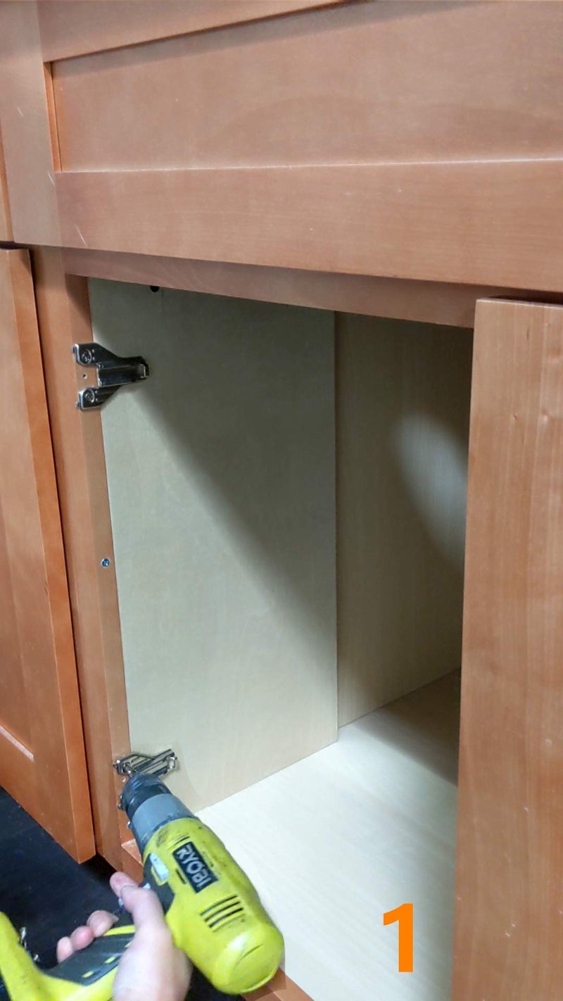 Elysian 2 Piece Clip on Soft Close Hinges 105 Degree Self Close for Frameless Cabinet with Mounting Plates Full Overlay Premium Included Screws 1 Pair 00mm Kitchen Cabinet Furniture Hardware - Image 3