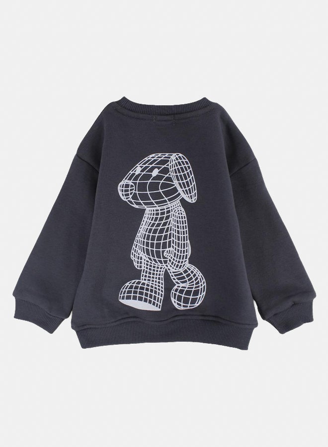 كوكا ملابس أطفال سويت شيرت قطني للاولاد الصغار الصغار – تصميم "استمر بالحركة" - Image 2