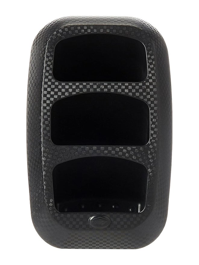 Snips 3-Tier TV DVD VCR Remote Control and Mobile Phone Holder Storage Organiser, Black - Image 3