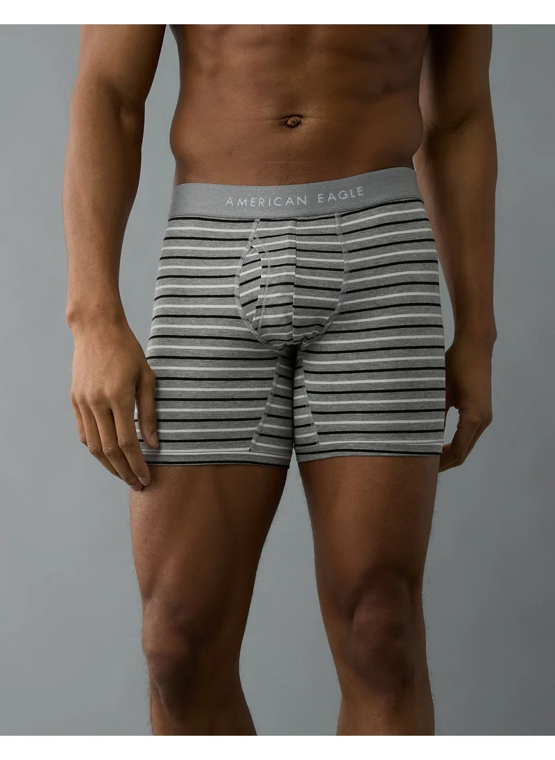 American Eagle AEO Men's Striped 6" Classic Boxer Brief