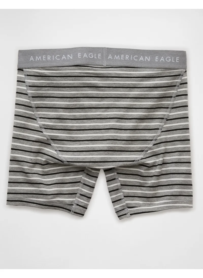 American Eagle AEO Men's Striped 6" Classic Boxer Brief