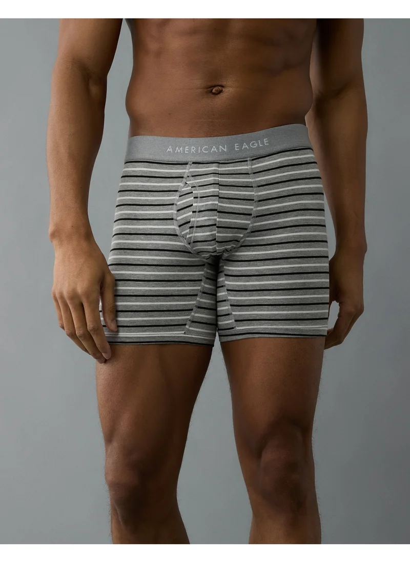 American Eagle AEO Men's Striped 6" Classic Boxer Brief