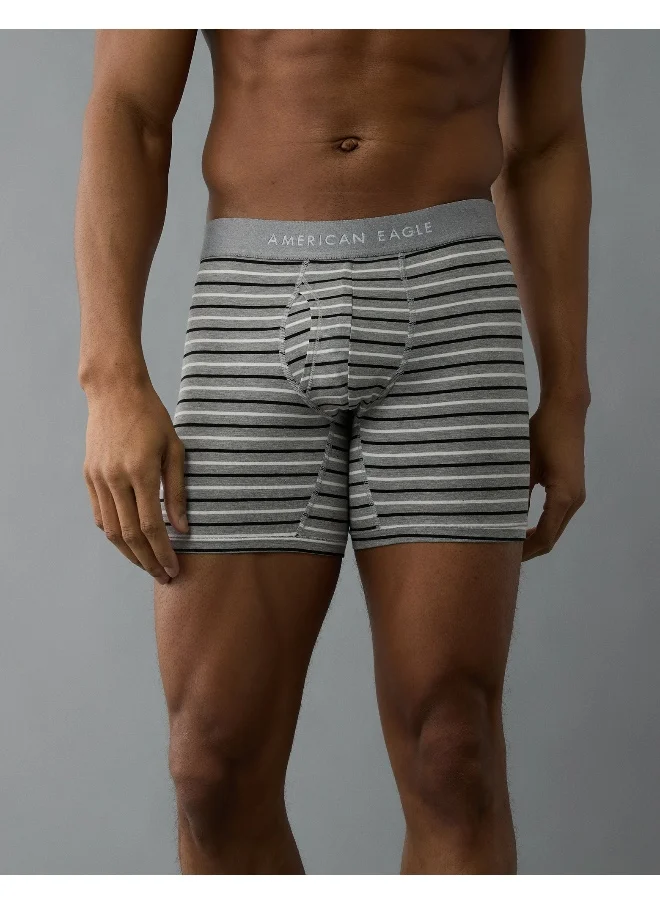 American Eagle AEO Men's Striped 6" Classic Boxer Brief