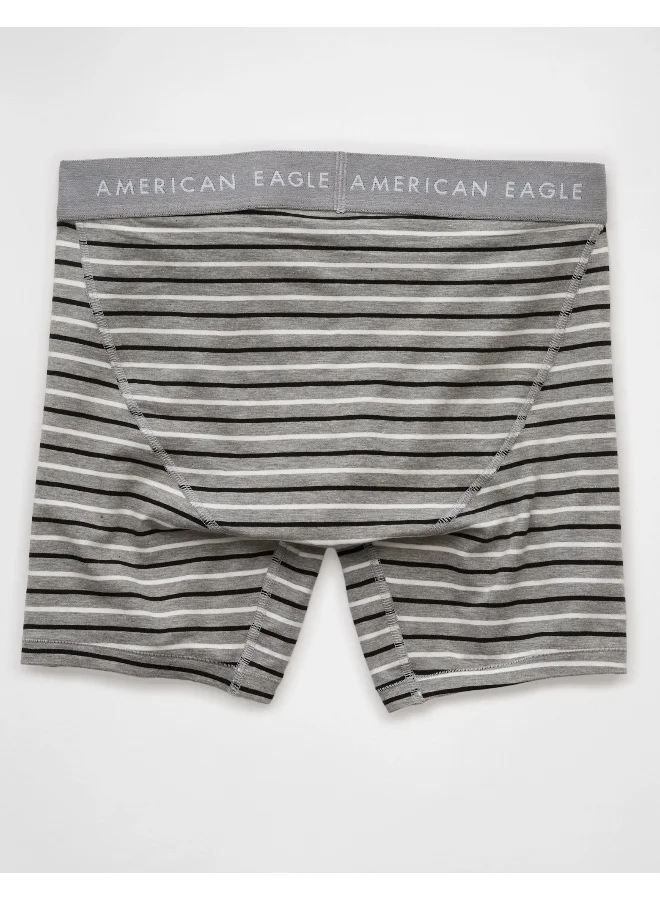 American Eagle AEO Men's Striped 6" Classic Boxer Brief