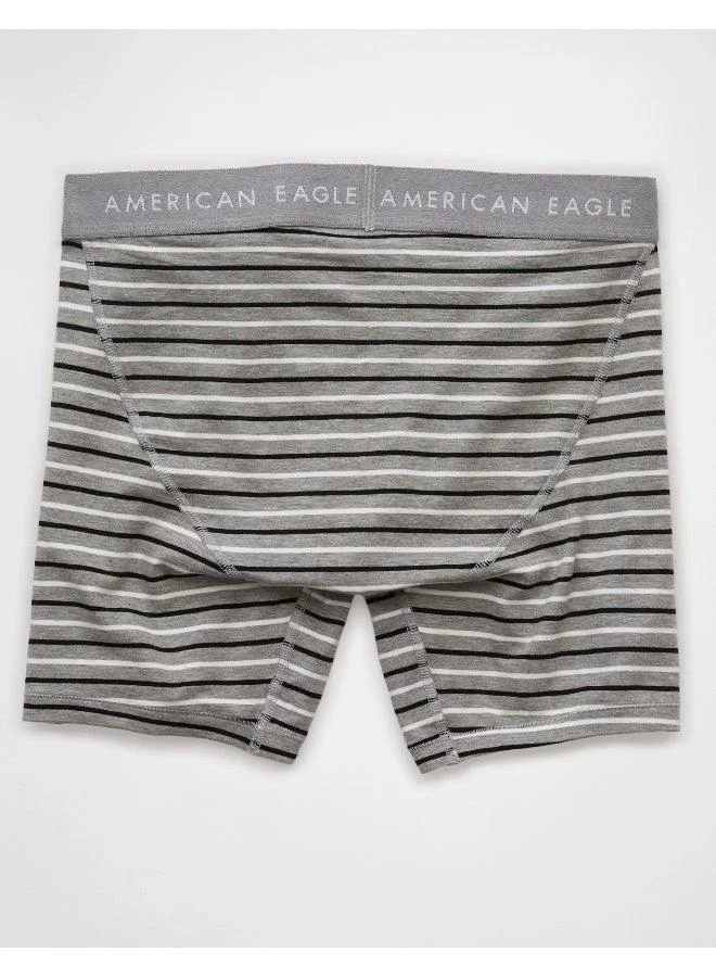American Eagle AEO Men's Striped 6" Classic Boxer Brief
