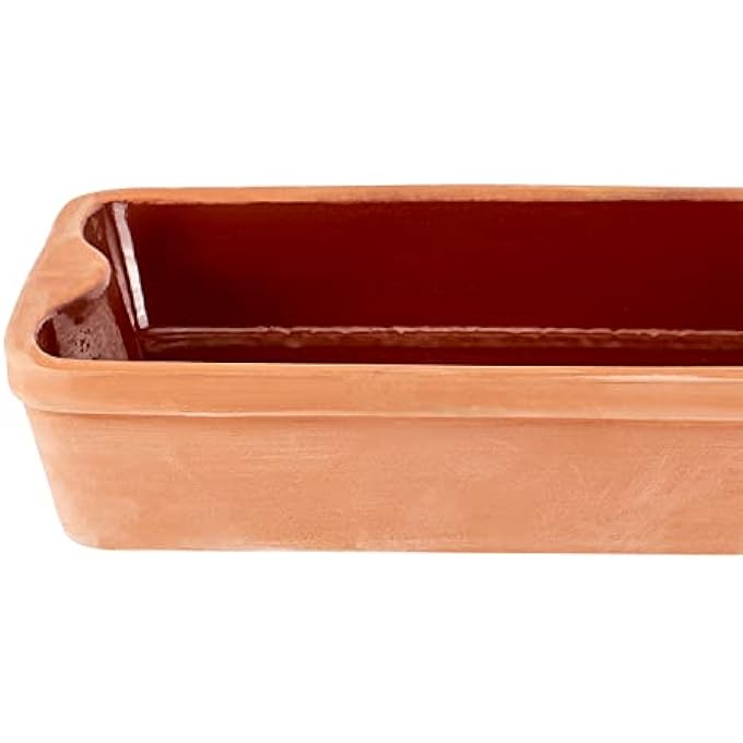 ريحني مستطيل طينية بحجم 23 سم × 38 سم × 8 سم لون الطين - Image 2