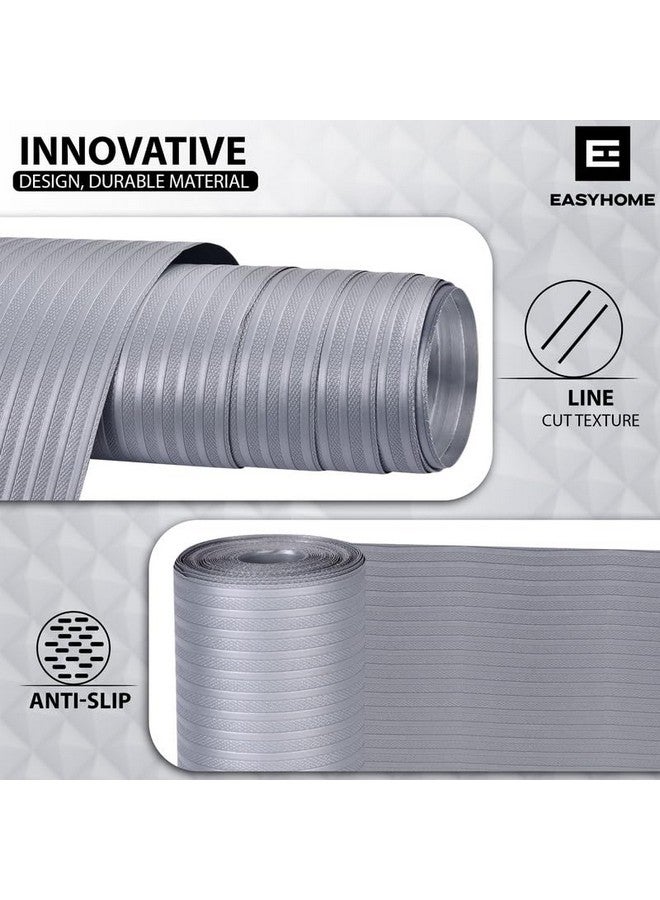 Easy Home حصيرة مضادة للانزلاق متعددة الاستخدامات من EASY HOME (45 سم × 5 متر، خطوط رمادية) - مقاومة للماء، ورقة بطانة قابلة للغسل للطبخ، الحمام، الأدراج، الخزائن، الثلاجة وسطح الطاولة - Image 2