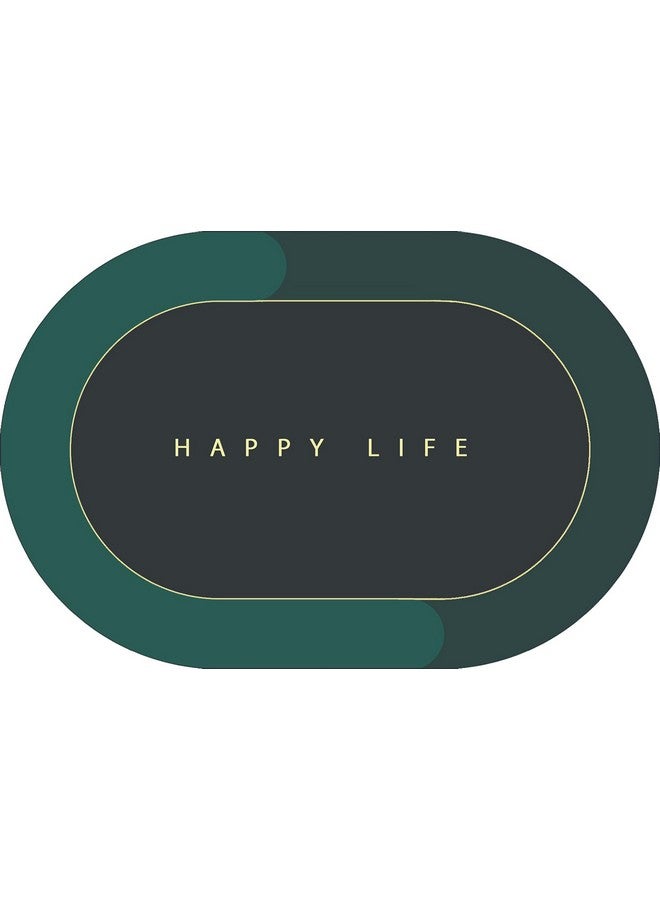STATUS CONTRACT Happy Life Water Absorbing Mat for Bathroom Quick Dry Rubber Backed Anti-Slip Floor Mat Non Slip Mat for Home, Kitchen (38x 58cms) (D4) - Image 1