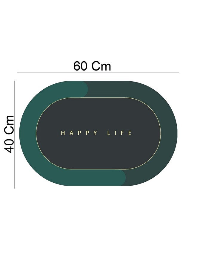 STATUS CONTRACT Happy Life Water Absorbing Mat for Bathroom Quick Dry Rubber Backed Anti-Slip Floor Mat Non Slip Mat for Home, Kitchen (38x 58cms) (D4) - Image 4