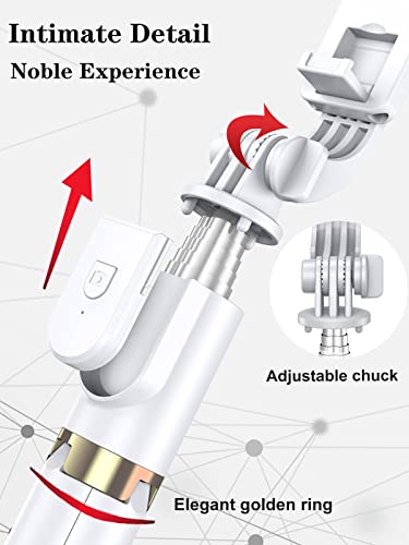 Yeaki Selfie Stick Tripod with Wireless Remote, 46'' Cellphone Selfie Stick Tripod with LED Fill Light, for iPhone 16/15/14/14 pro/13/13 Pro/12/11/11 Pro/XS Max/XS/XR/X/8/7 and Android Smartphone(Upgrade) - Image 3