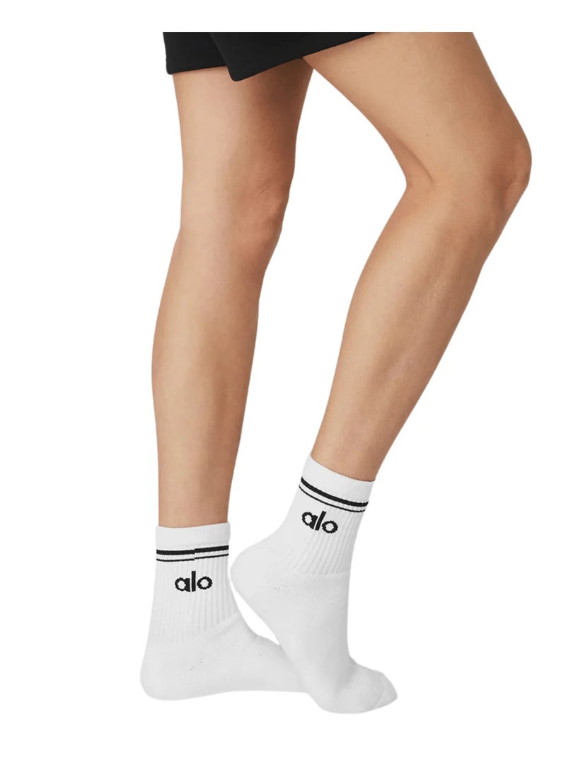 Alo Yoga Meia  Unisex Half-Crew Throwback - Image 2