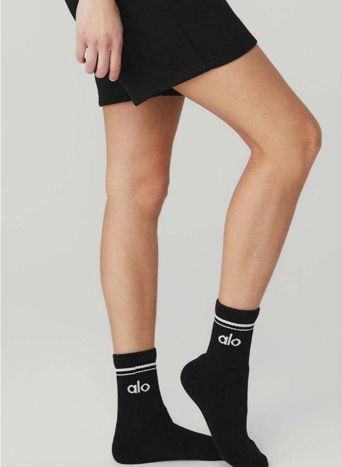 Alo Yoga Meia  Unisex Half-Crew Throwback - Image 5