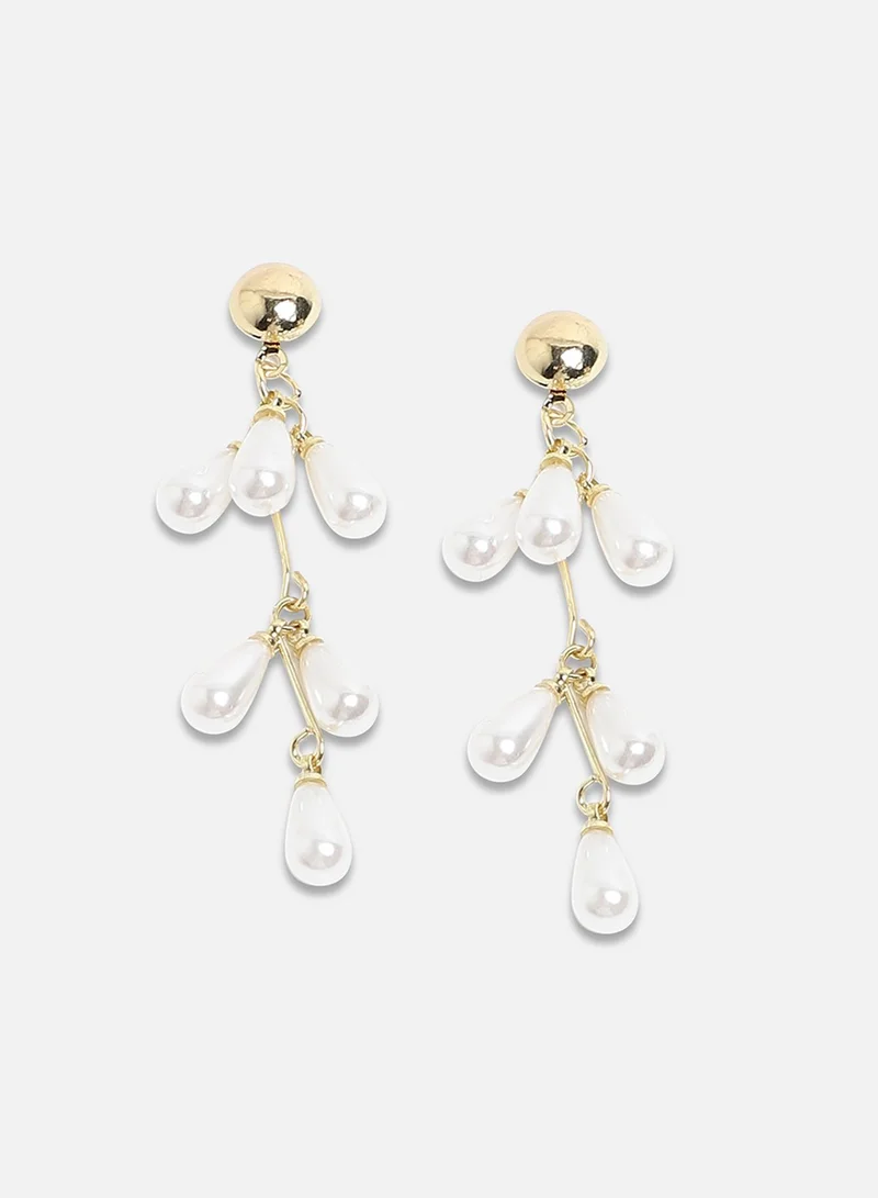 SOHI Pearl Cluster Artificial Drop Earring Jewellery