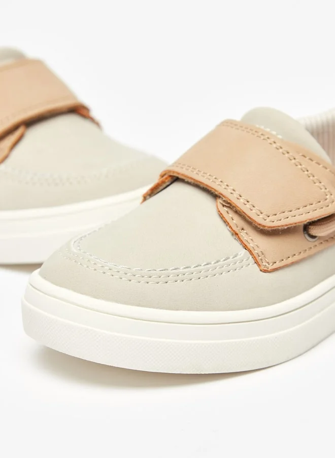 JUNIORS Boys Solid Loafers with Hook and Loop Closure