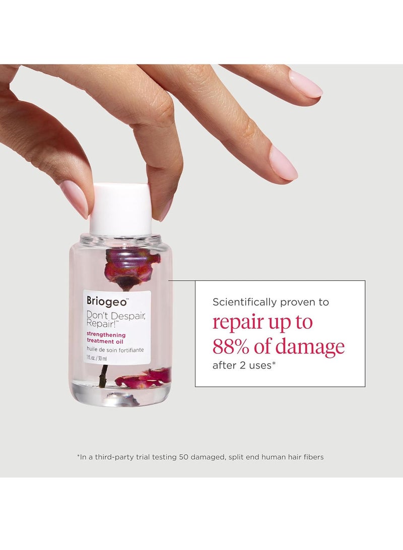 Briogeo Dont Despair Repair Strengthening Treatment Oil Hair Oil Treatment for Dry Damaged Hair No Harsh Sulfates Silicones or Parabens 30 ml - Image 3
