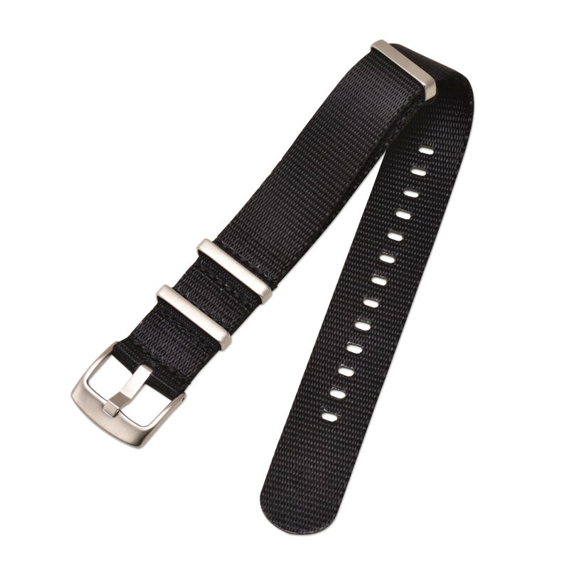 Bluejw Multi-Colors Nylon Watch Strap 18mm 20mm 22mm 24mm Adjustable Canvas Replacement Wristband for Men and Women – Durable, Lightweight & Comfortable - Image 1