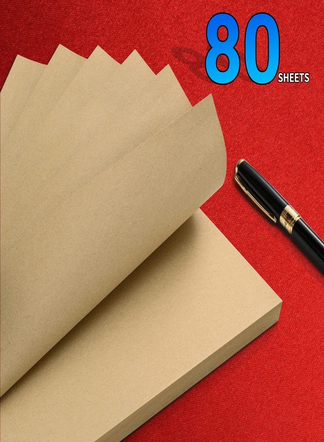 Tofun A5 Blank Vintage Refillable Paper, Retro A5 Binder Refills Paper for 6-Ring Binders Planner Traveller Journal Notebook Dairy, Blank Filler Paper, 80 Sheets 160 Pages, Blank - Image 3