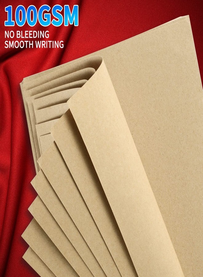 Tofun A5 Blank Vintage Refillable Paper, Retro A5 Binder Refills Paper for 6-Ring Binders Planner Traveller Journal Notebook Dairy, Blank Filler Paper, 80 Sheets 160 Pages, Blank - Image 4