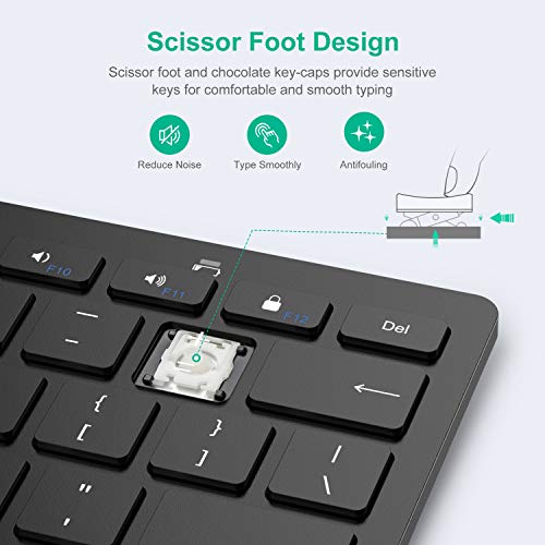 SPARIN Bluetooth Keyboard for Samsung Galaxy Tab A9 Plus/S11/S10 FE/S9 FE/S10+/S6 Lite and Other Android Tablet, Wireless Keyboard for Samsung Models/Windows/PC/Phone, Lightweight, Ultra-Slim - Image 4
