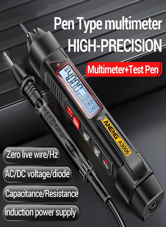 ANENG A3006 Pen Type Digital Multimeter 4000 Count AC/DC Voltage Tester Zero Fire Line Detector Resistance Capacitance and Diode Testing Electric Tools - Image 4