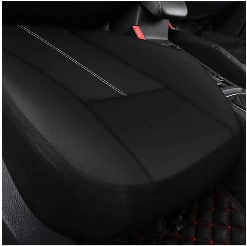 Car Seat Cover Sets for Ford Fiesta SE Hatchback 2012-2018,Front Rear Covers Protector Waterproof Breathable Comfortable Full Surround Kit Airbag Compatible Accessories,Red - Image 3