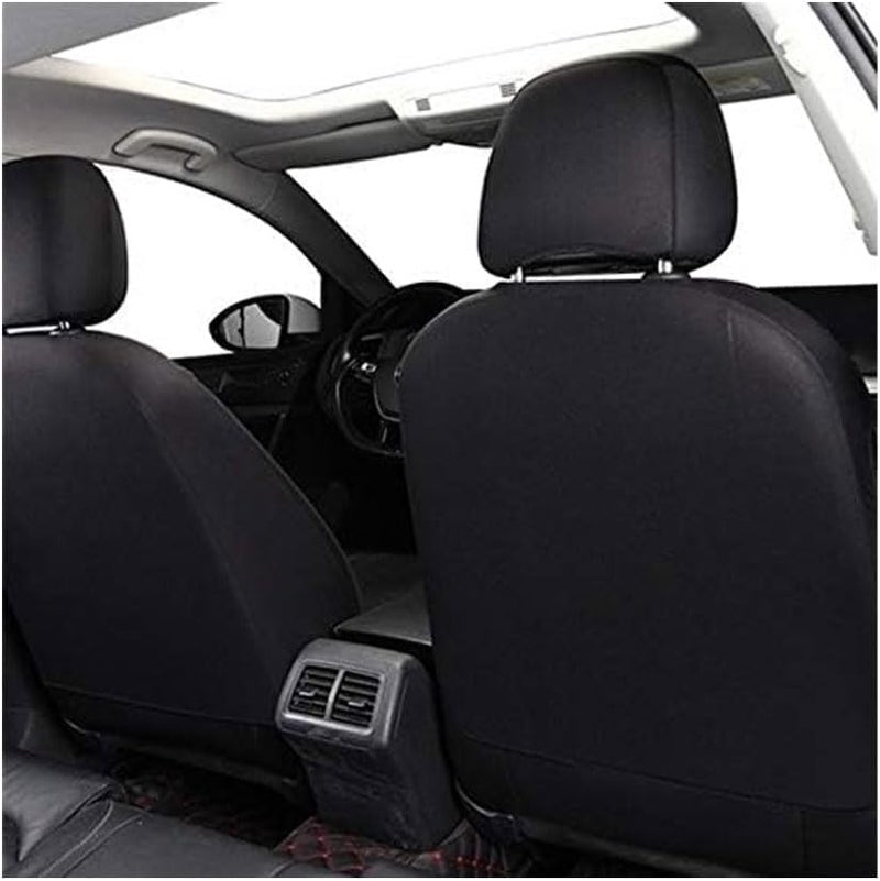 Car Seat Cover Sets for Ford Fiesta SE Hatchback 2012-2018,Front Rear Covers Protector Waterproof Breathable Comfortable Full Surround Kit Airbag Compatible Accessories,Red - Image 4
