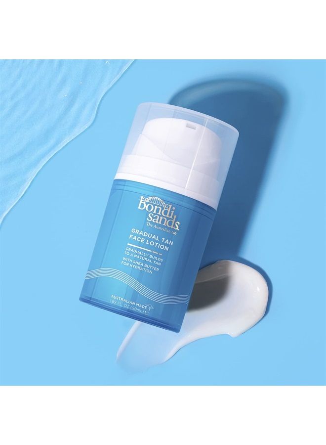 BONDI SANDS Gradual Tanning Face Lotion | Enriched with Shea Butter, Develops to a Gradual Tan for Nourished, Glowing Skin | 150 mL, 5.07 Fl. Oz. - Image 2