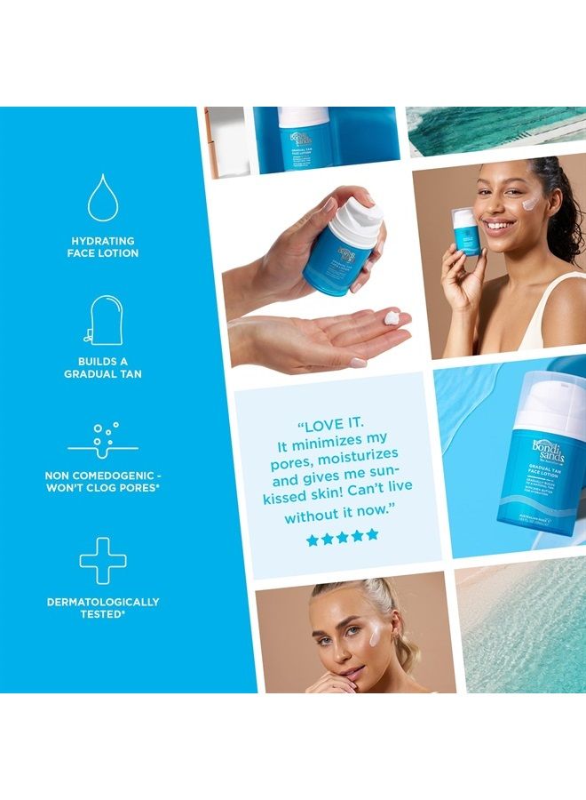 BONDI SANDS Gradual Tanning Face Lotion | Enriched with Shea Butter, Develops to a Gradual Tan for Nourished, Glowing Skin | 150 mL, 5.07 Fl. Oz. - Image 5