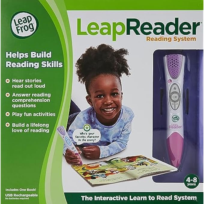 LEAPREADER READING AND WRITING SYSTEM, PINK, EDUCATIONAL TOY FOR TODDLERS AND PRESCHOOLERS, TEACHES PHONICS, EARLY READING, AND WRITING SKILLS, IDEAL FOR KIDS AGED 4+ - Image 2