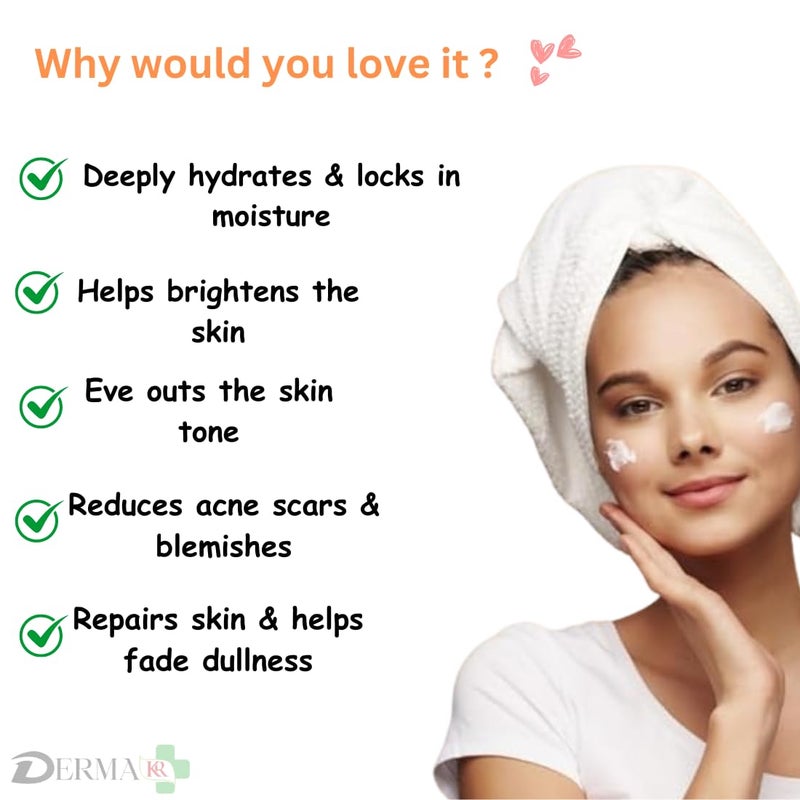 DERMAKR DERMA KR Niacinamide vitamin C Face Cream50gm Glycolic acid 7 solution for skin tonning 15ml Facial Pack of 2 - Image 5