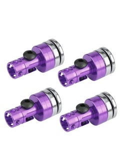 Dilwe 4Pcs Body Post Mount Aluminum Magnetic Invisible Body Post Mount For Scx10 4Wd 1:10 Rc Car(Purple)  - Image 4