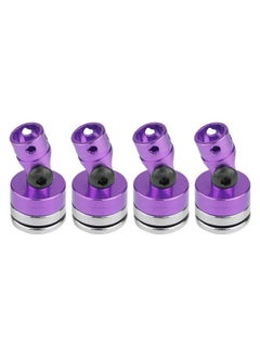 Dilwe 4Pcs Body Post Mount Aluminum Magnetic Invisible Body Post Mount For Scx10 4Wd 1:10 Rc Car(Purple)  - Image 1