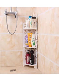 LINGWEI Bathroom Cabinet Corner Shelf Bathroom Storage Organizer Great For Small Bathroom Storage Corner Display Stand Waterprof Freestanding Bathroom Stand  - Image 2