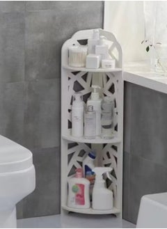 LINGWEI Bathroom Cabinet Corner Shelf Bathroom Storage Organizer Great For Small Bathroom Storage Corner Display Stand Waterprof Freestanding Bathroom Stand  - Image 3
