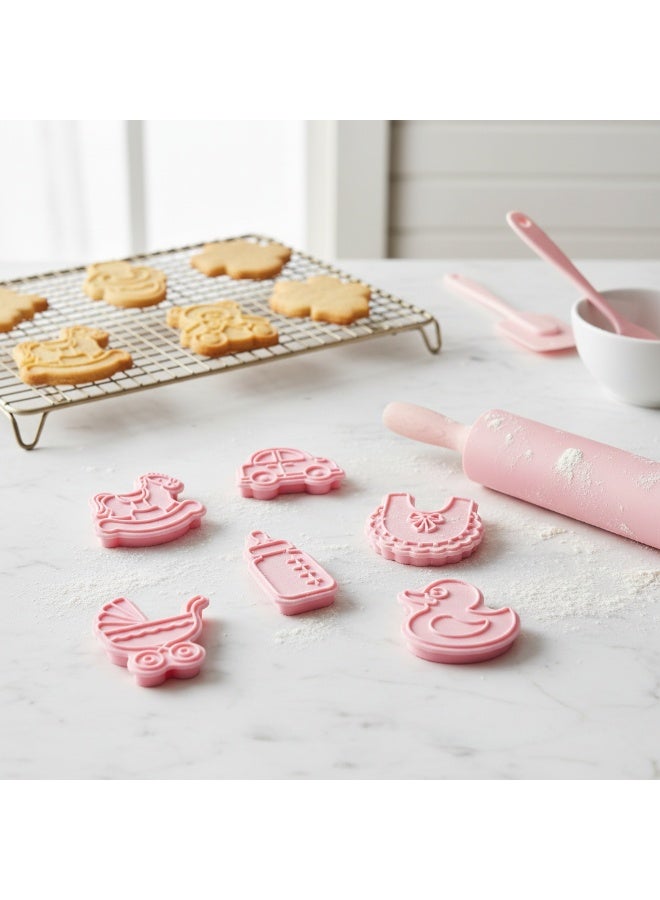 AKDC Baking Cake 8-Piece Biscuit & Cookie Mold Set – Dessert Baking Stamp Molds - Image 5