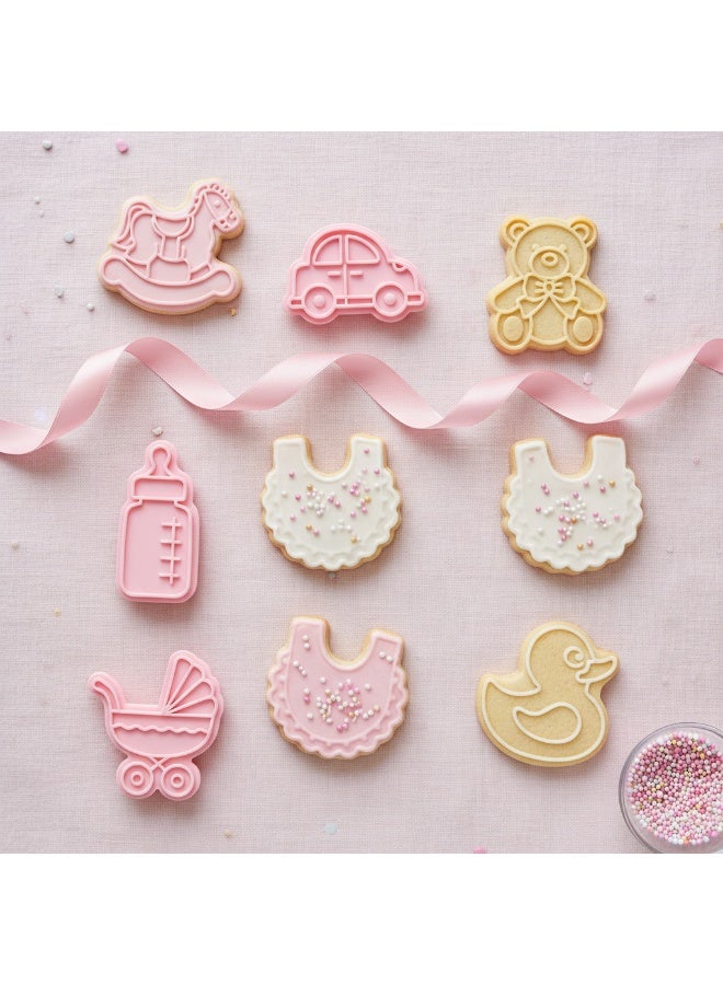 AKDC Baking Cake 8-Piece Biscuit & Cookie Mold Set – Dessert Baking Stamp Molds - Image 3