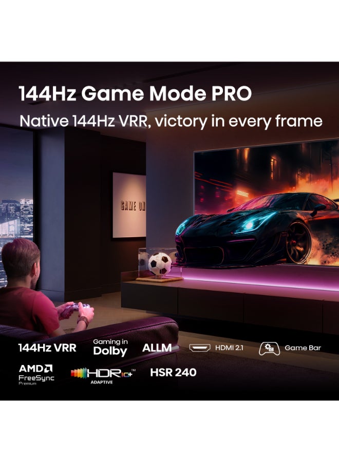 هايسنس تلفاز ذكي QLED 55 بوصة 4K UHD بتقنية النقاط الكمومية، Dolby Vision Atmos، مع مضخم صوت مدمج، 60 هرتز، موديل 2025، ضمان لمدة سنتين - Image 5