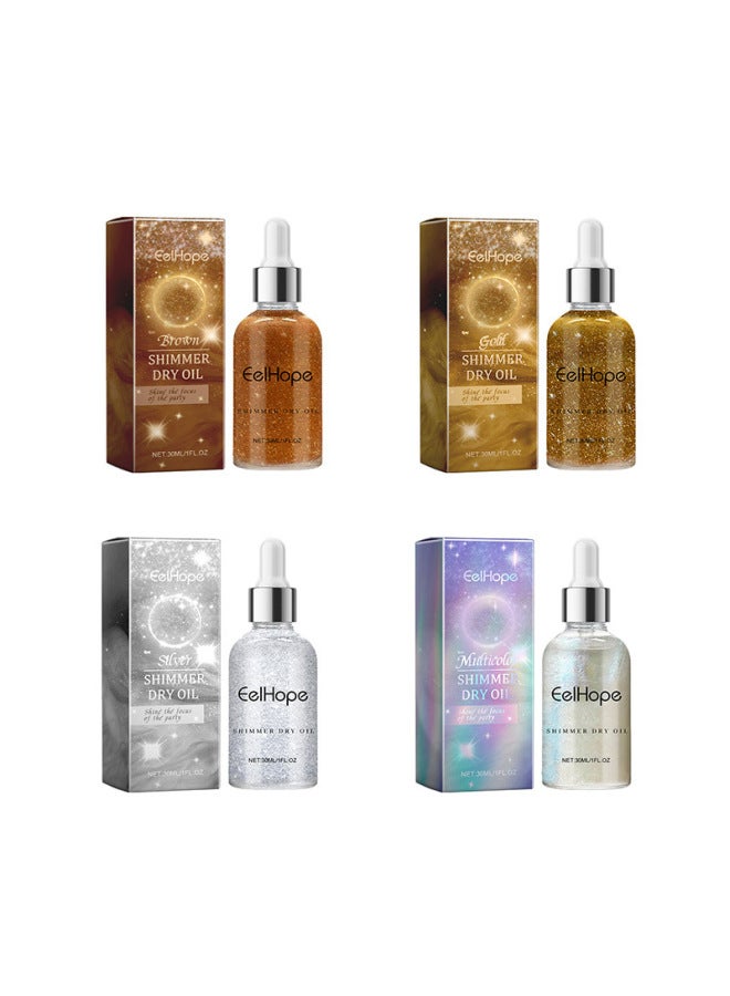 Eelhope Party Body Glitter Oil Body Skin Clavicle Moisturizing Party Ball Glitter Glitter Glitter - Image 5