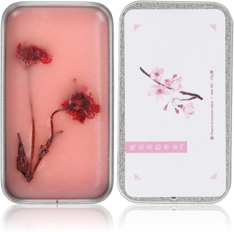 klarako Solid Perfume 15g Safe Elegant Portable Natural Cream of Peach Blossom White Tea Solid Balm Popular Pocket Balm for Women - Image 1