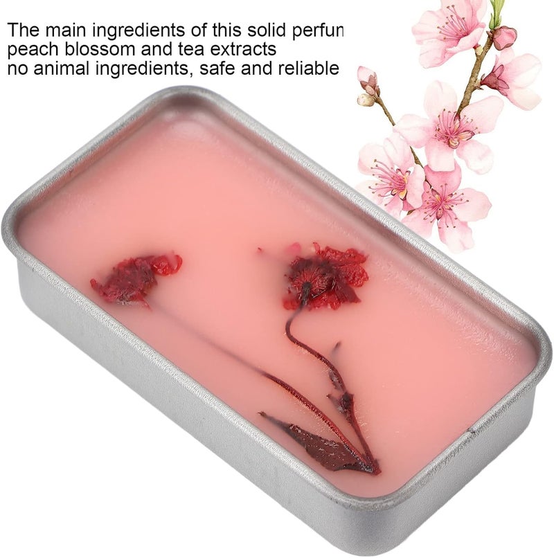 klarako Solid Perfume 15g Safe Elegant Portable Natural Cream of Peach Blossom White Tea Solid Balm Popular Pocket Balm for Women - Image 3