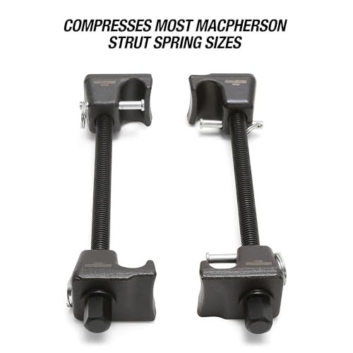 OEMTOOLS 25550 MacPherson 10.75 Inch Strut Spring Compressor, Automotive Suspension System Maintenance Tool, 2-Piece Universal Spring Compressor Tools with 9.75 Inch Maximum Safe Opening, Forged Hooks - Image 5