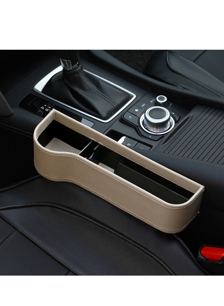 Car Seat Crevice Organizer: 2-Piece Set for Main Driver and Passenger, Multifunctional Storage Box for Car Supplies, and Built-in Stuff Bag - Image 2