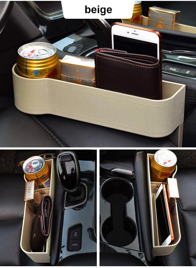 Car Seat Crevice Organizer: 2-Piece Set for Main Driver and Passenger, Multifunctional Storage Box for Car Supplies, and Built-in Stuff Bag - Image 3